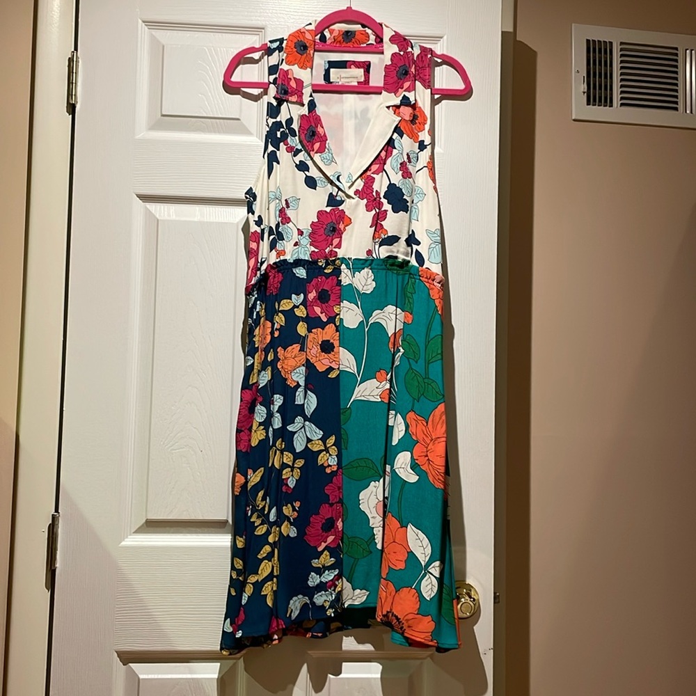 Anthropologie never worn sleeveless dress size 12